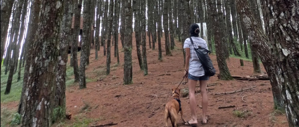 Jan Stanlav and her dog